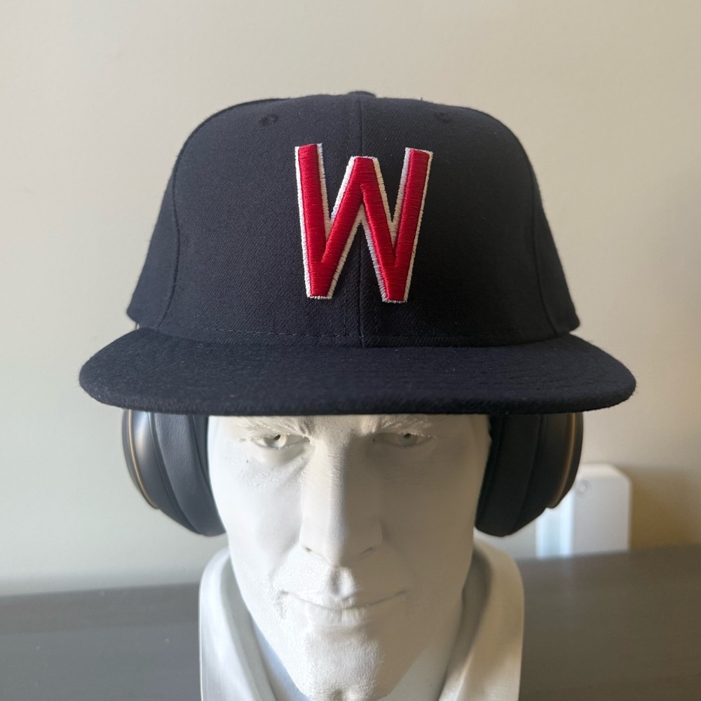 Washington Nationals Official On Field New Era Fitted Hat 7 1/8 EUC